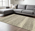 3' X 5' Grey Beige And Tan Abstract Power Loom Stain Resistant Area Rug